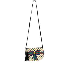 Brighton Love & Joy Crossbody Purse Bag Cream Bow Heart Multicolor
